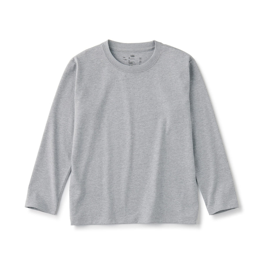 Crewneck Long Sleeve T-Shirt (5-14Y) - MUJI Australia