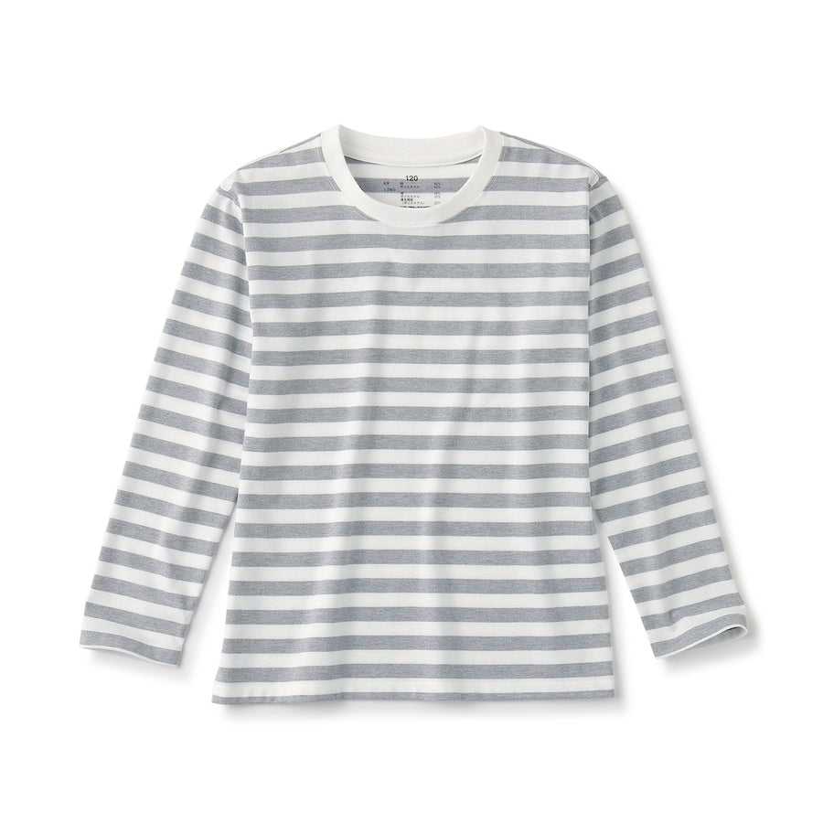 Crewneck Long Sleeve T-Shirt (5-14Y) - MUJI Australia