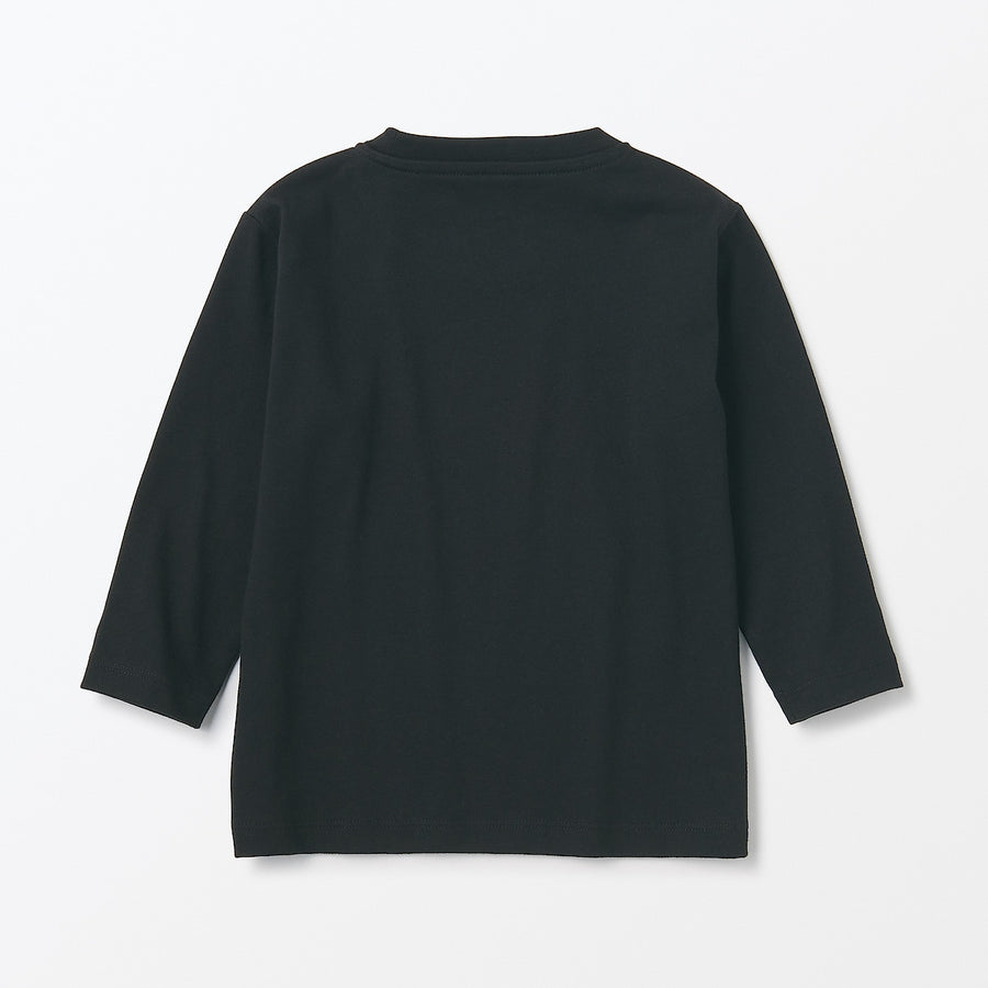 Easy-On Crewneck Long Sleeve T-Shirt (1-4Y) - MUJI Australia