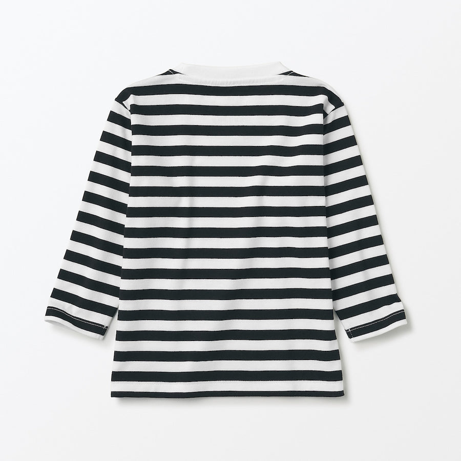 Easy-On Crewneck Long Sleeve T-Shirt (1-4Y) - MUJI Australia