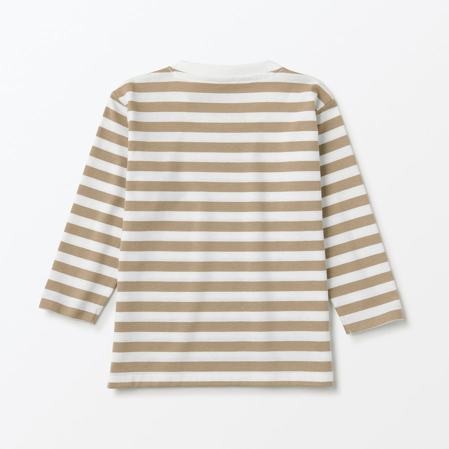 Easy-On Crewneck Long Sleeve T-Shirt (1-4Y) - MUJI Australia