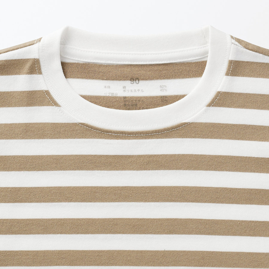 Easy-On Crewneck Long Sleeve T-Shirt (1-4Y) - MUJI Australia