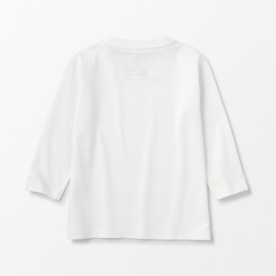 Easy-On Crewneck Long Sleeve T-Shirt (1-4Y) - MUJI Australia