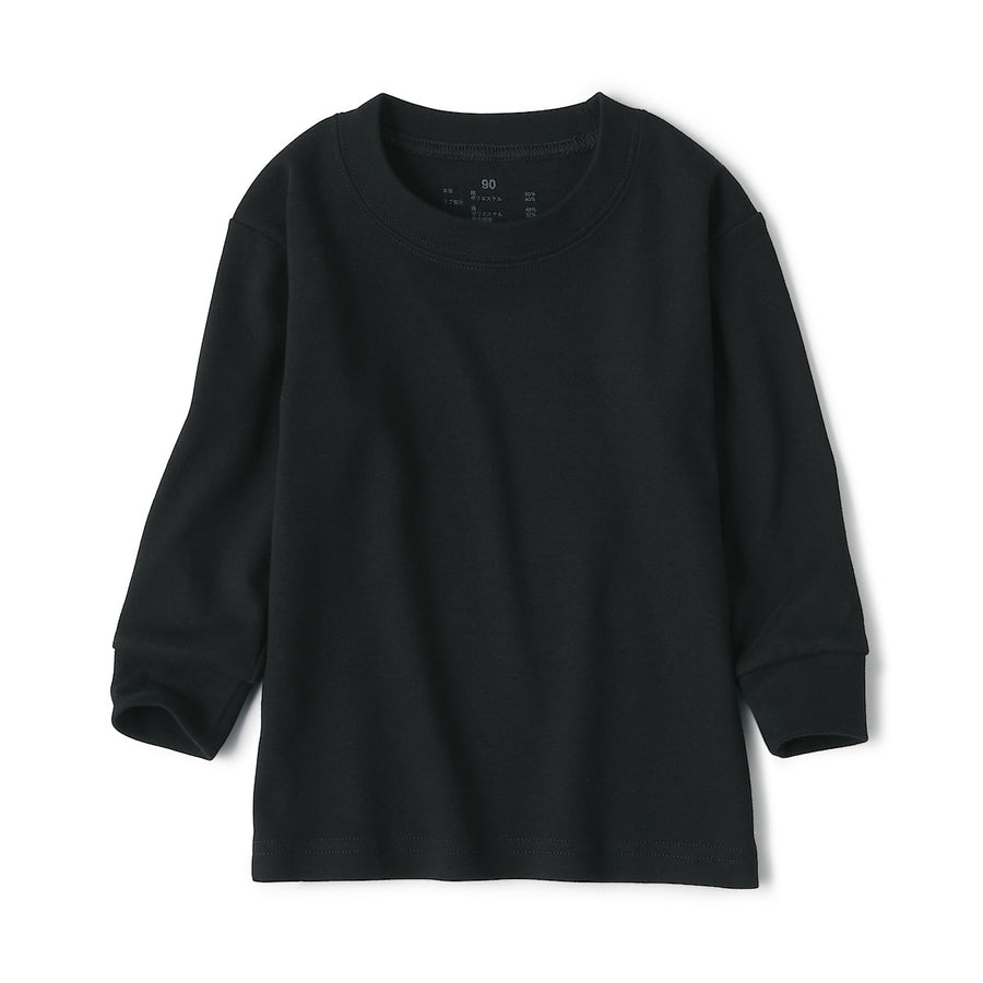 Brushed Interlock Long Sleeve T-Shirt (1-4Y) - MUJI Australia