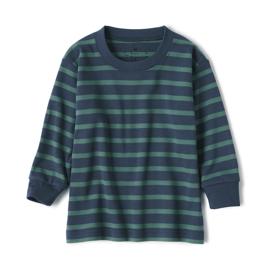 Brushed Interlock Long Sleeve T-Shirt (1-4Y) - MUJI Australia