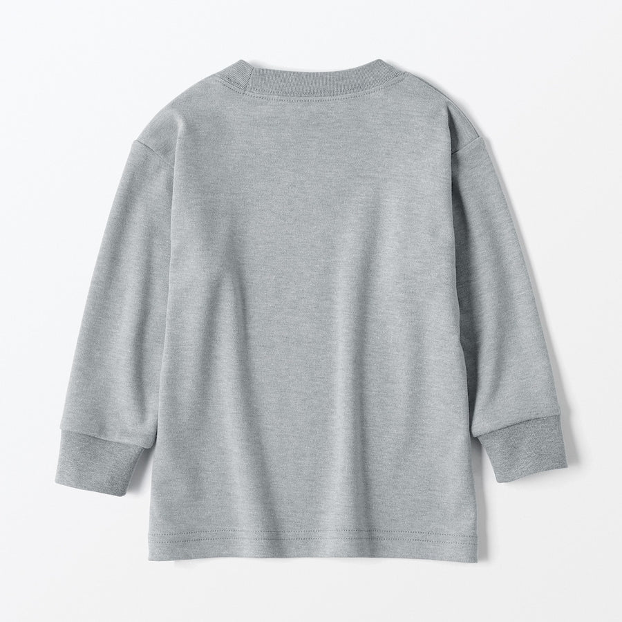 Brushed Interlock Long Sleeve T-Shirt (1-4Y) - MUJI Australia