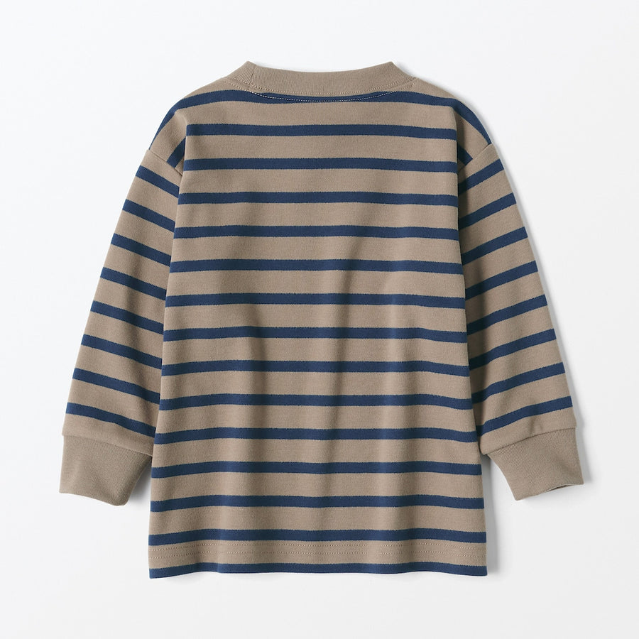 Brushed Interlock Long Sleeve T-Shirt (1-4Y) - MUJI Australia