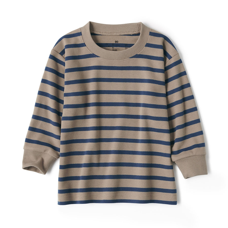 Brushed Interlock Long Sleeve T-Shirt (1-4Y) - MUJI Australia