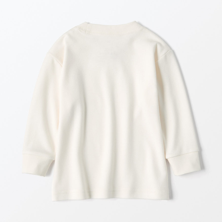 Brushed Interlock Long Sleeve T-Shirt (1-4Y) - MUJI Australia