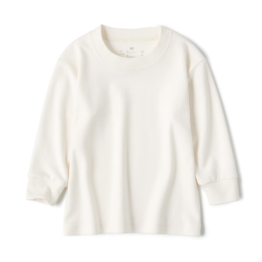 Brushed Interlock Long Sleeve T-Shirt (1-4Y) - MUJI Australia