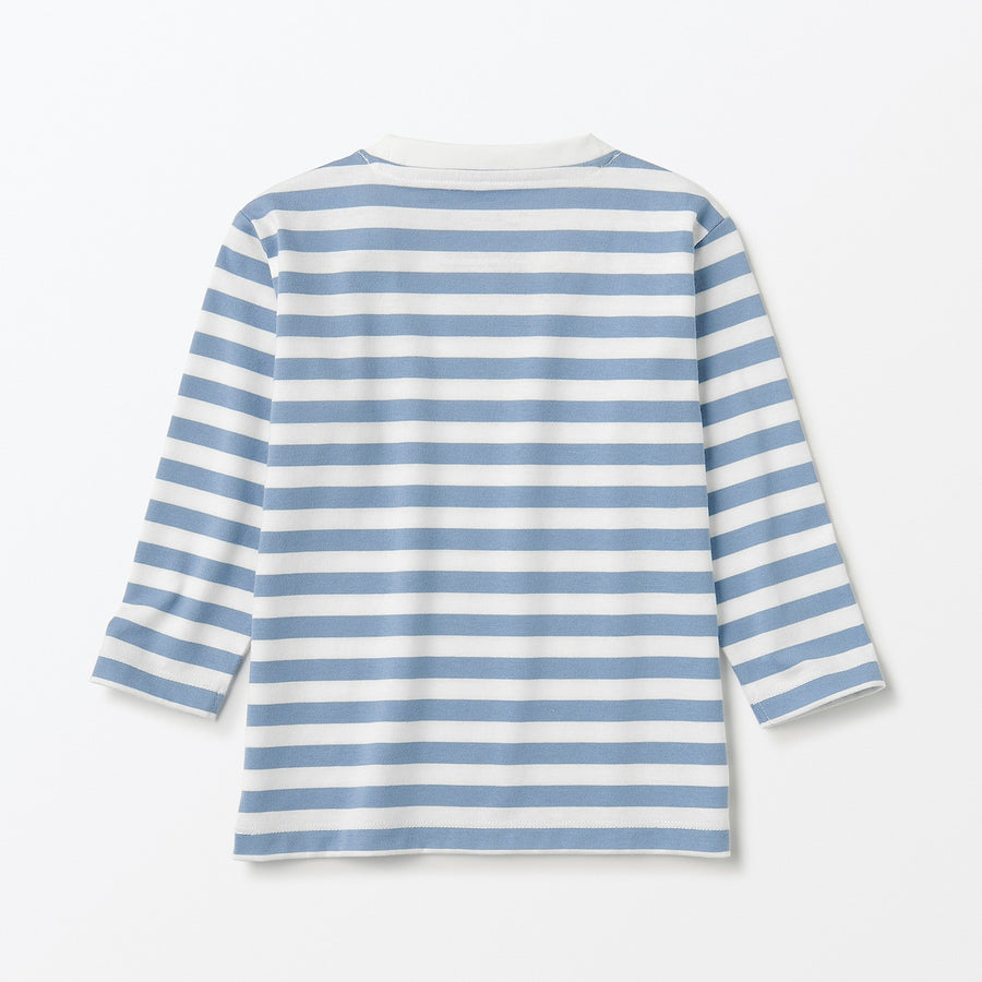 Easy-On Crewneck Long Sleeve T-Shirt (1-4Y) - MUJI Australia