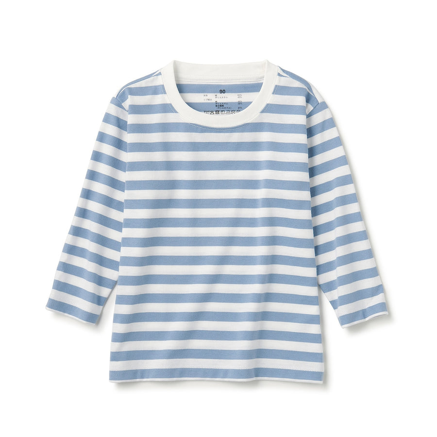 Easy-On Crewneck Long Sleeve T-Shirt (1-4Y) - MUJI Australia