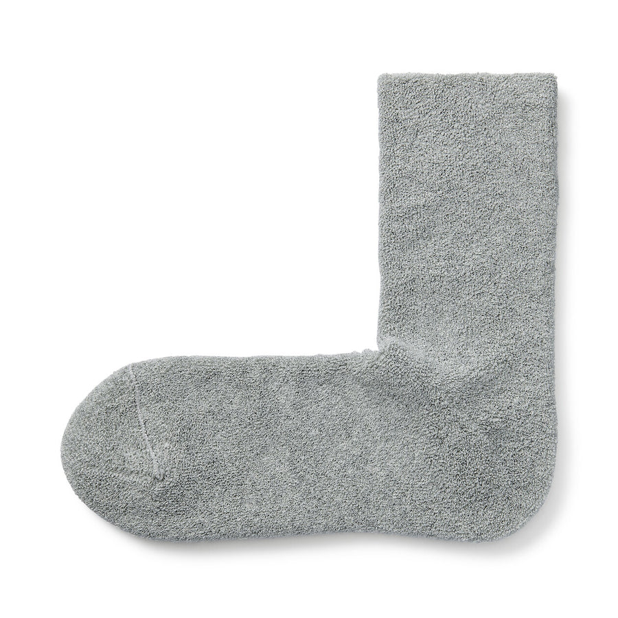 Right Angle pile Cozy socks 21-23cm Light Green