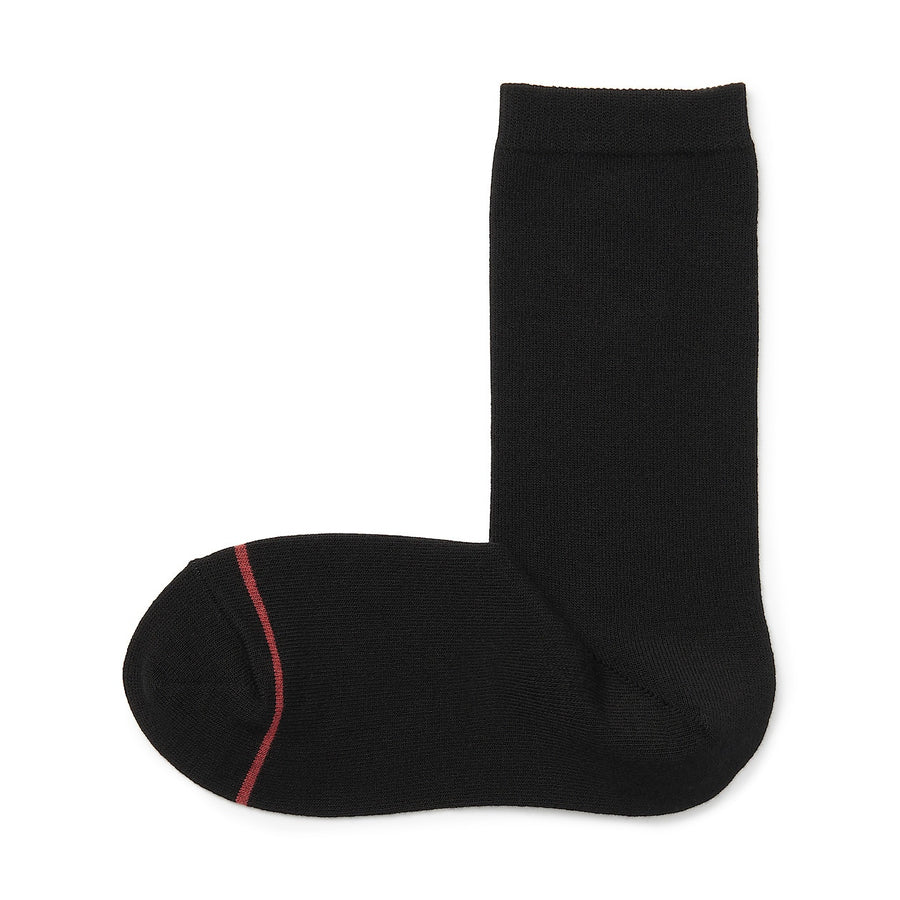 Right angle warm material socks(Thin)Dark navy21-23cm