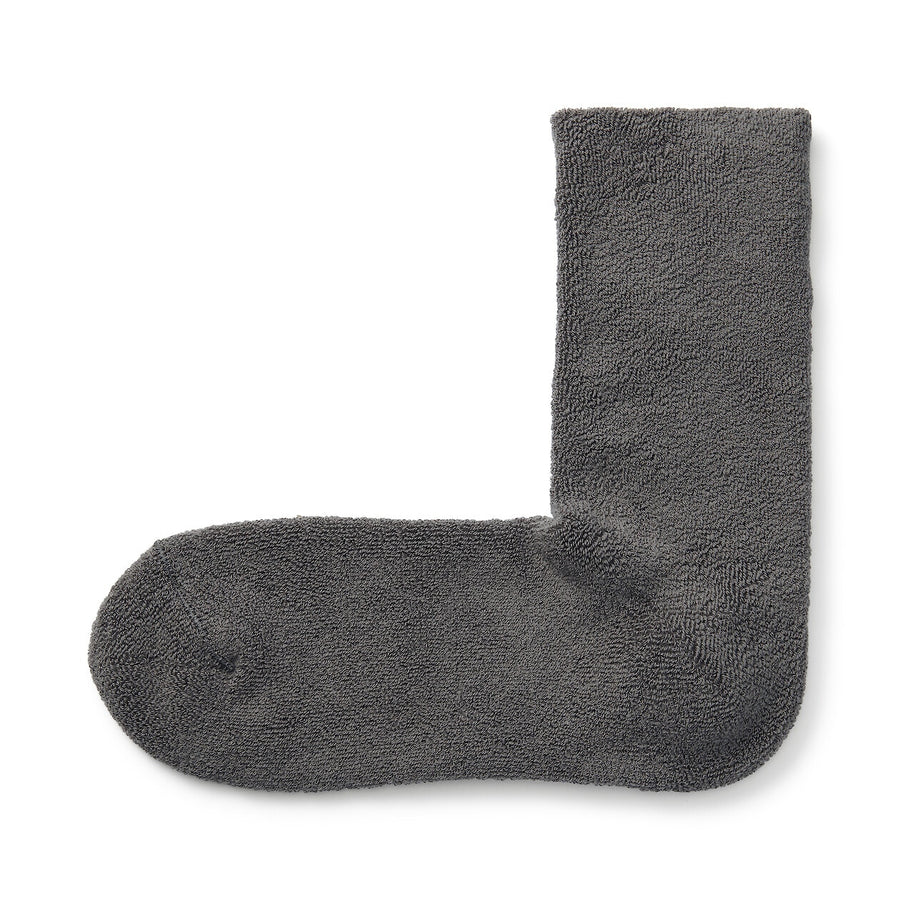 Right Angle pile Cozy socks 21-23cm Light Green