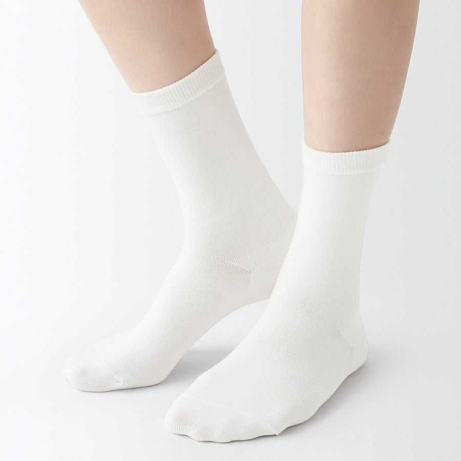 Right Angle 3 Layer Loose Top Socks Beige21-23cm