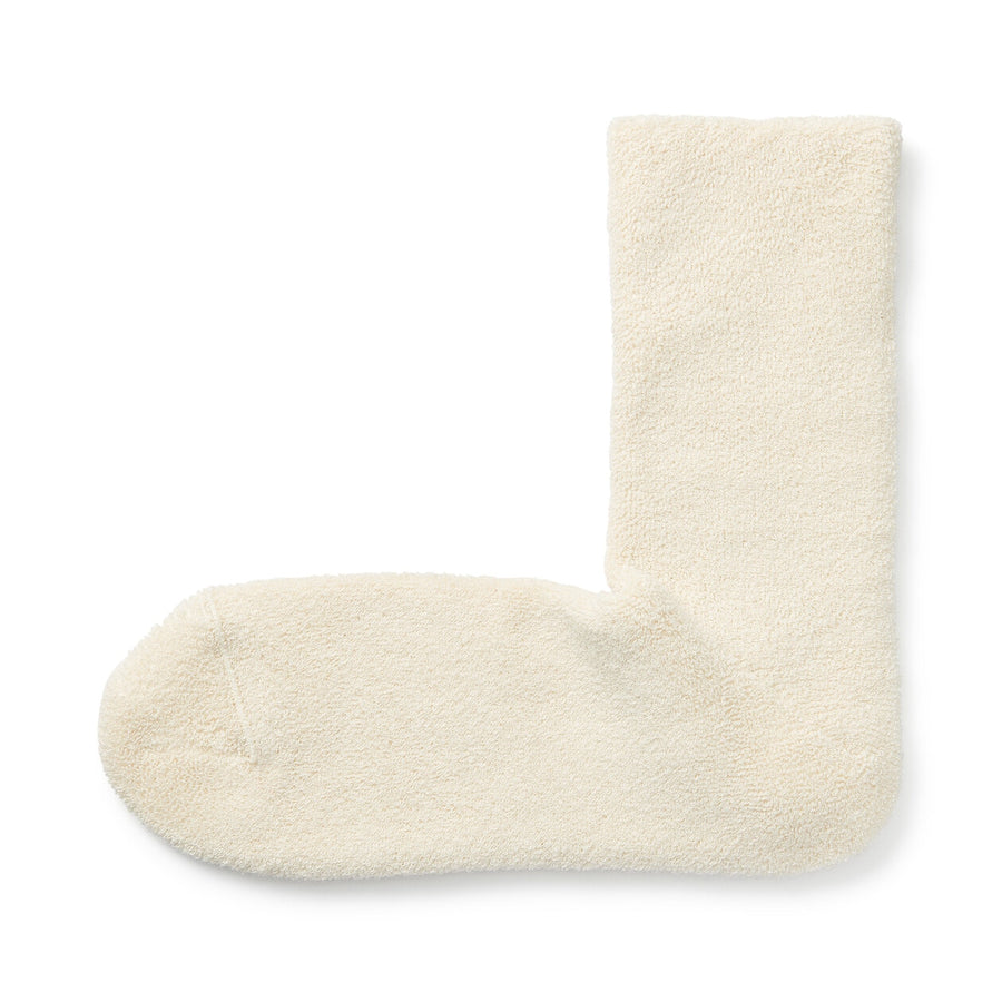 Right Angle pile Cozy socks 21-23cm Light Green