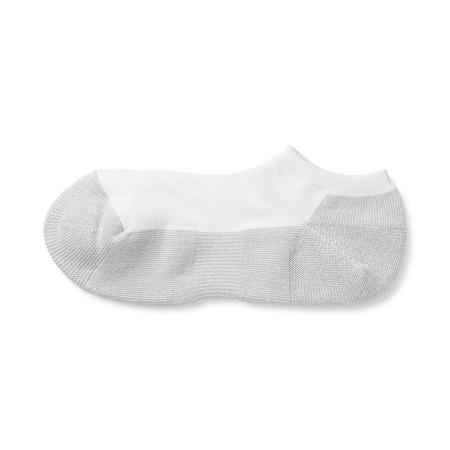 Right Angle Pile sneaker socks(Color brocking)23-25cm Grey p