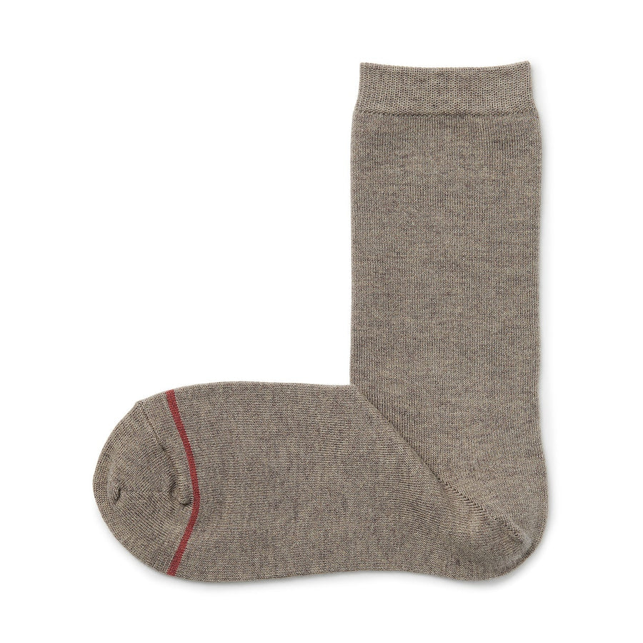 Right angle warm material socks(Thin)Dark navy21-23cm