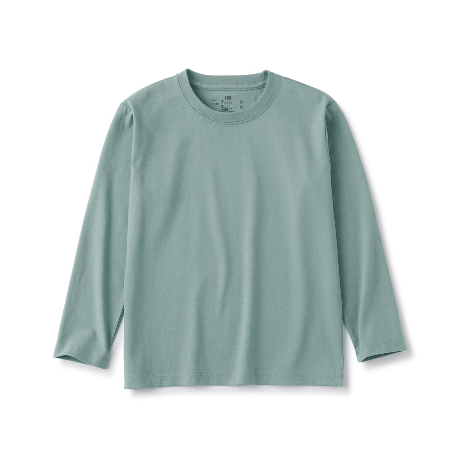 Crewneck Long Sleeve T-Shirt (5-14Y) - MUJI Australia