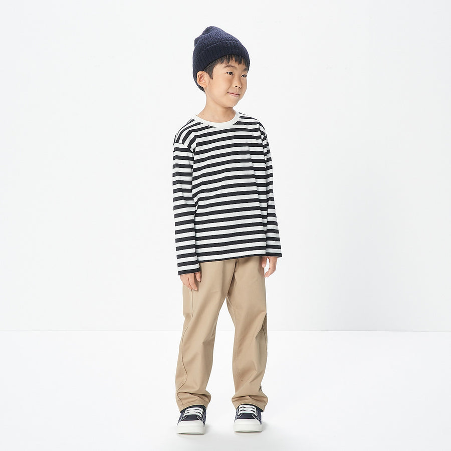 Crewneck Long Sleeve T-Shirt (5-14Y) - MUJI Australia