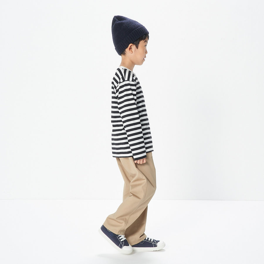 Crewneck Long Sleeve T-Shirt (5-14Y) - MUJI Australia