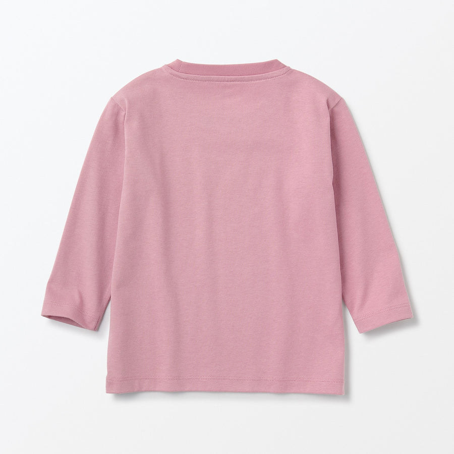 Easy-On Crewneck Long Sleeve T-Shirt (1-4Y) - MUJI Australia