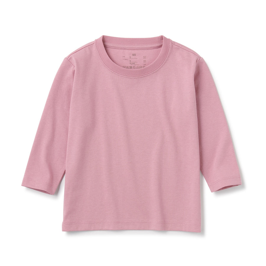 Easy-On Crewneck Long Sleeve T-Shirt (1-4Y) - MUJI Australia