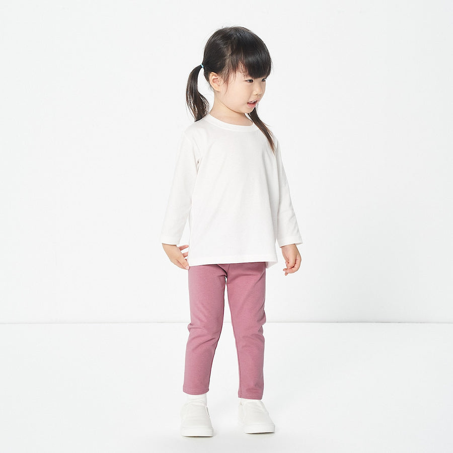 Easy-On Crewneck Long Sleeve T-Shirt (1-4Y) - MUJI Australia