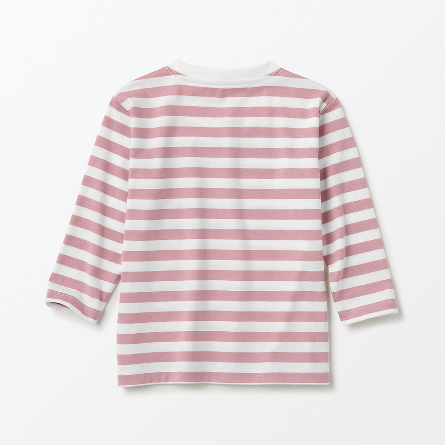 Easy-On Crewneck Long Sleeve T-Shirt (1-4Y) - MUJI Australia