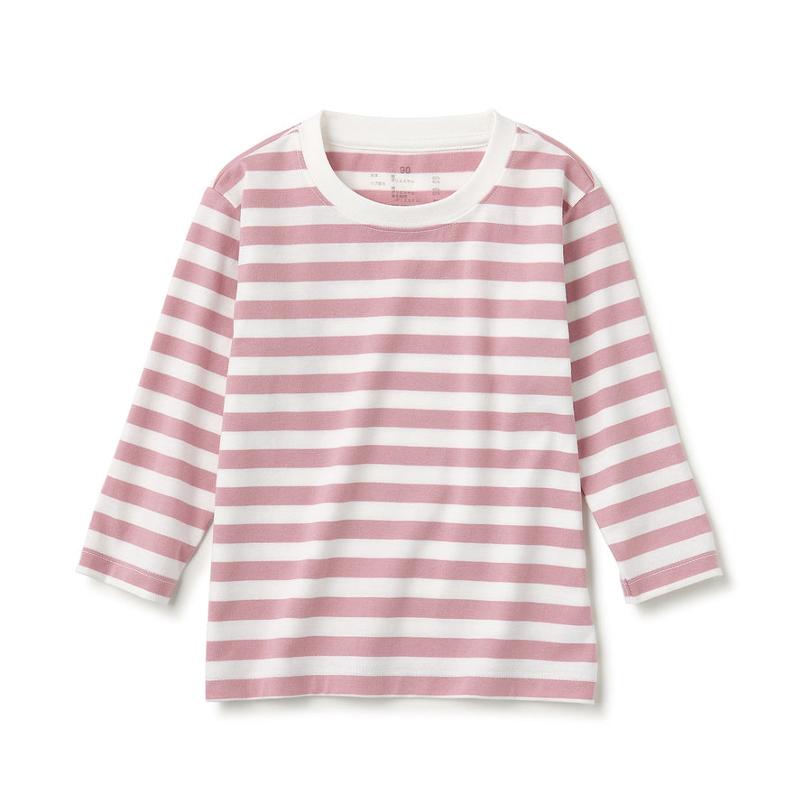 Easy-On Crewneck Long Sleeve T-Shirt (1-4Y) - MUJI Australia