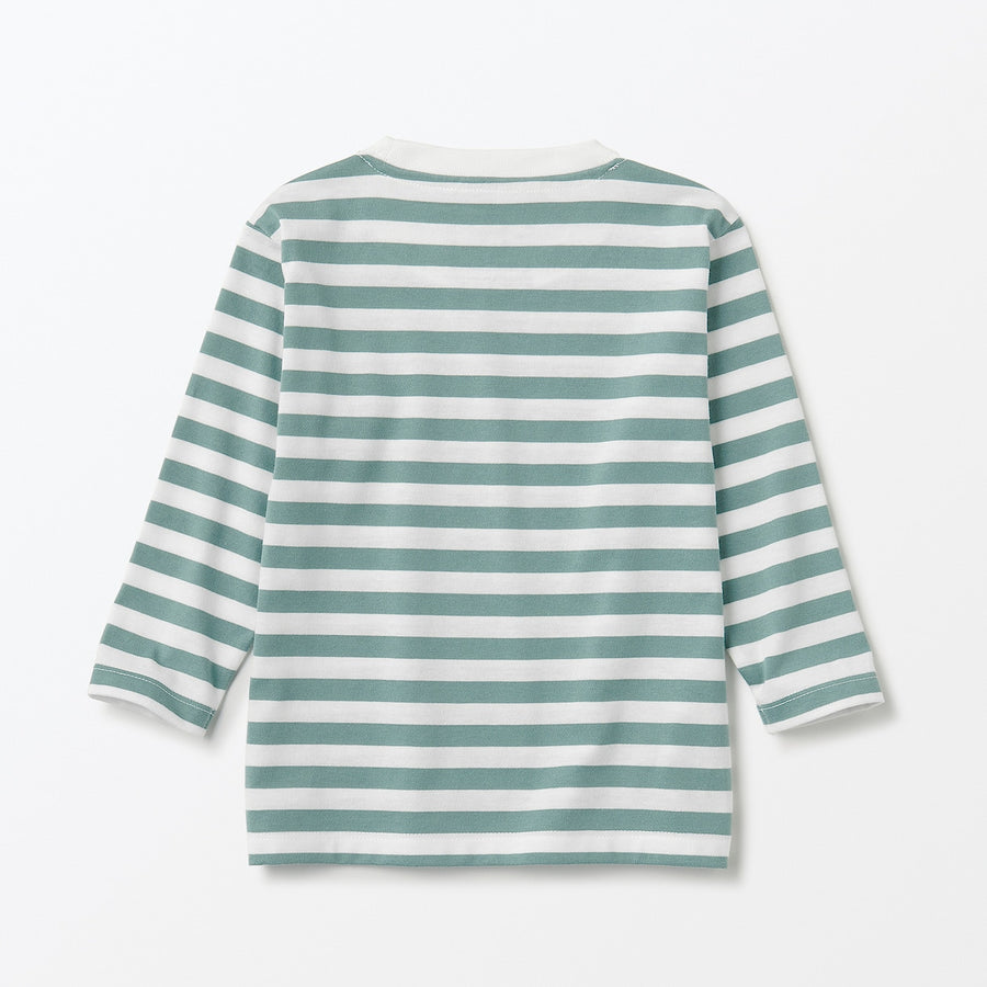 Easy-On Crewneck Long Sleeve T-Shirt (1-4Y) - MUJI Australia