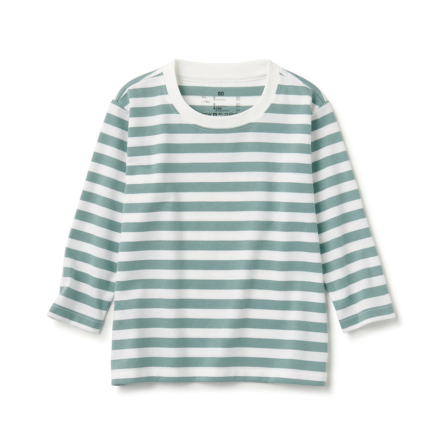 Easy-On Crewneck Long Sleeve T-Shirt (1-4Y) - MUJI Australia