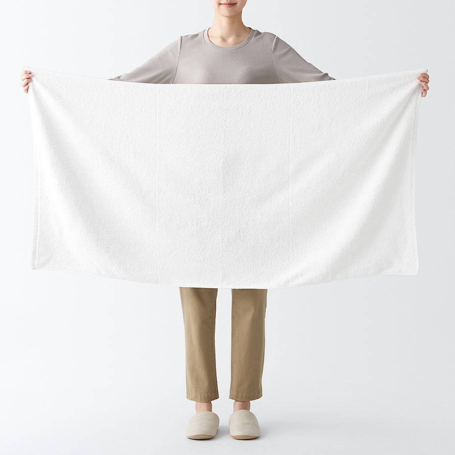 Cotton Pile Lightweight Bath Towel With Further Option - MUJI Australia