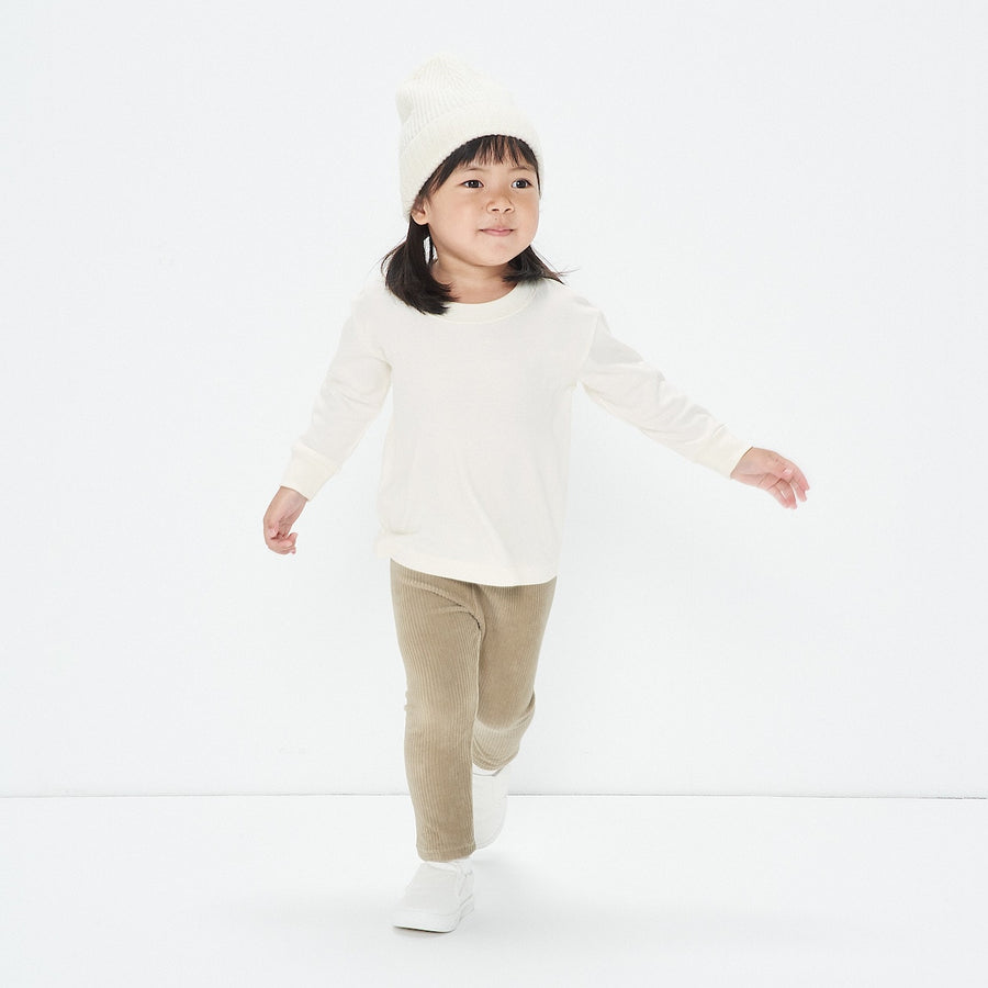 Brushed Interlock Long Sleeve T-Shirt (1-4Y) - MUJI Australia