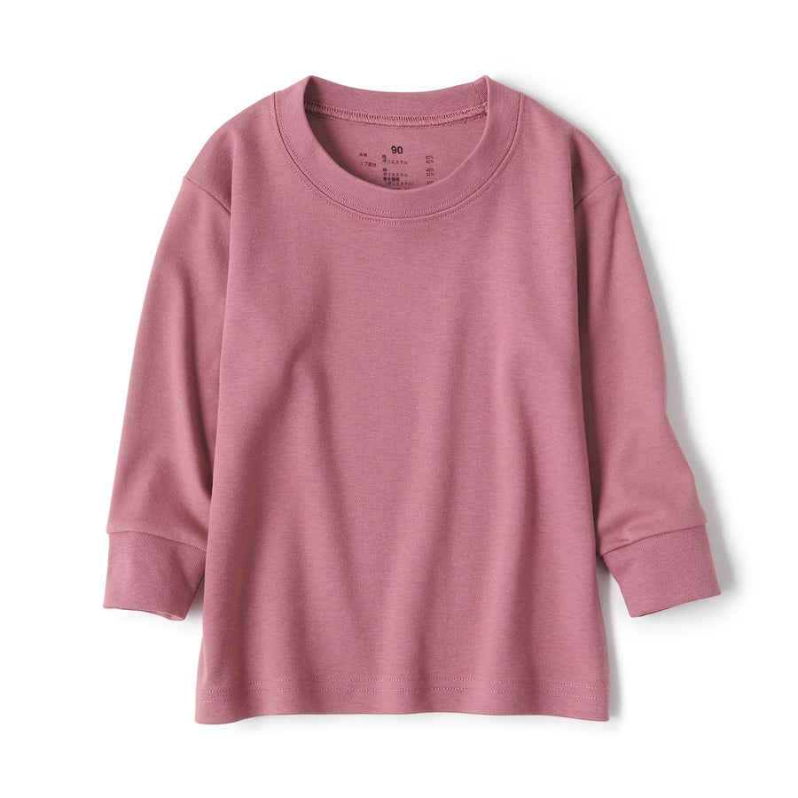 Brushed Interlock Long Sleeve T-Shirt (1-4Y) - MUJI Australia