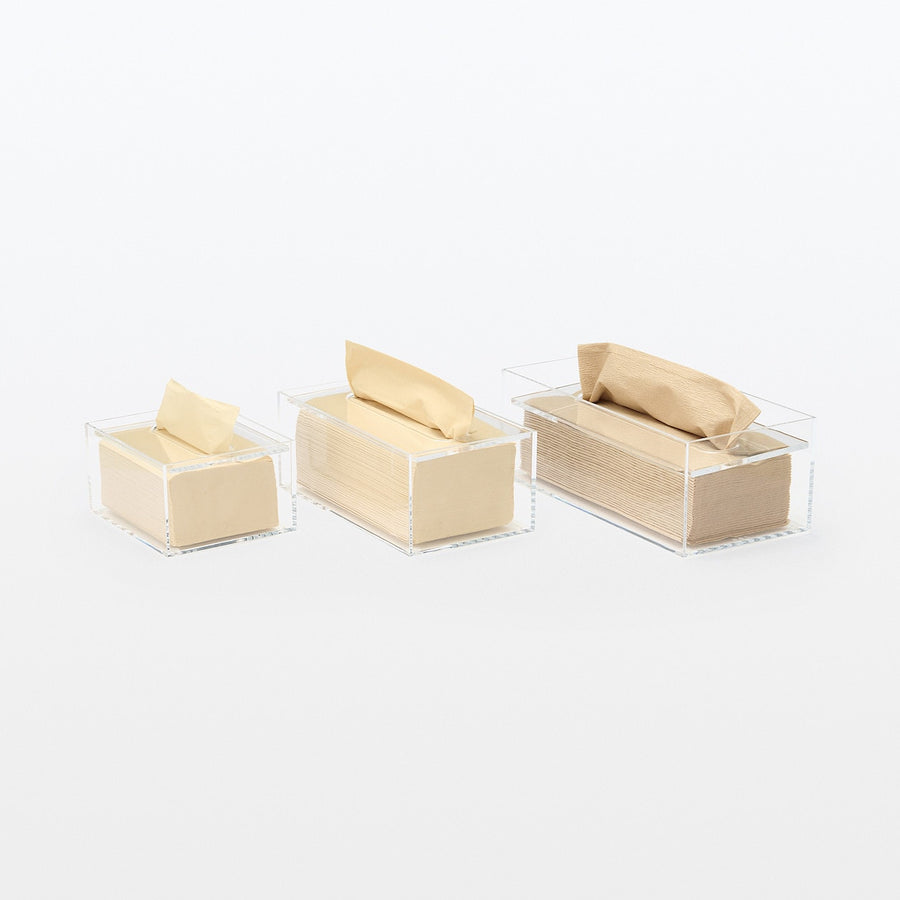 Acrylic Tissue Holder - Tabletop - MUJI Australia