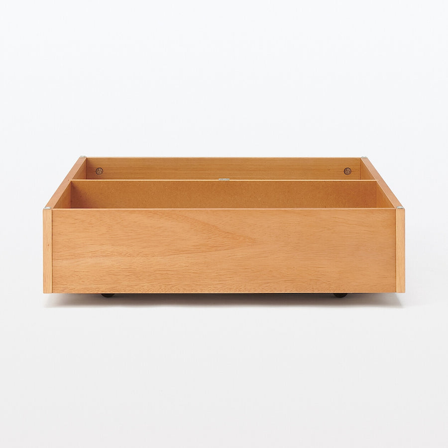 Wooden bed Storage box with divider