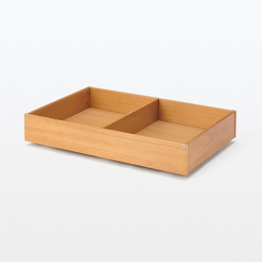 Wooden bed Storage box with divider
