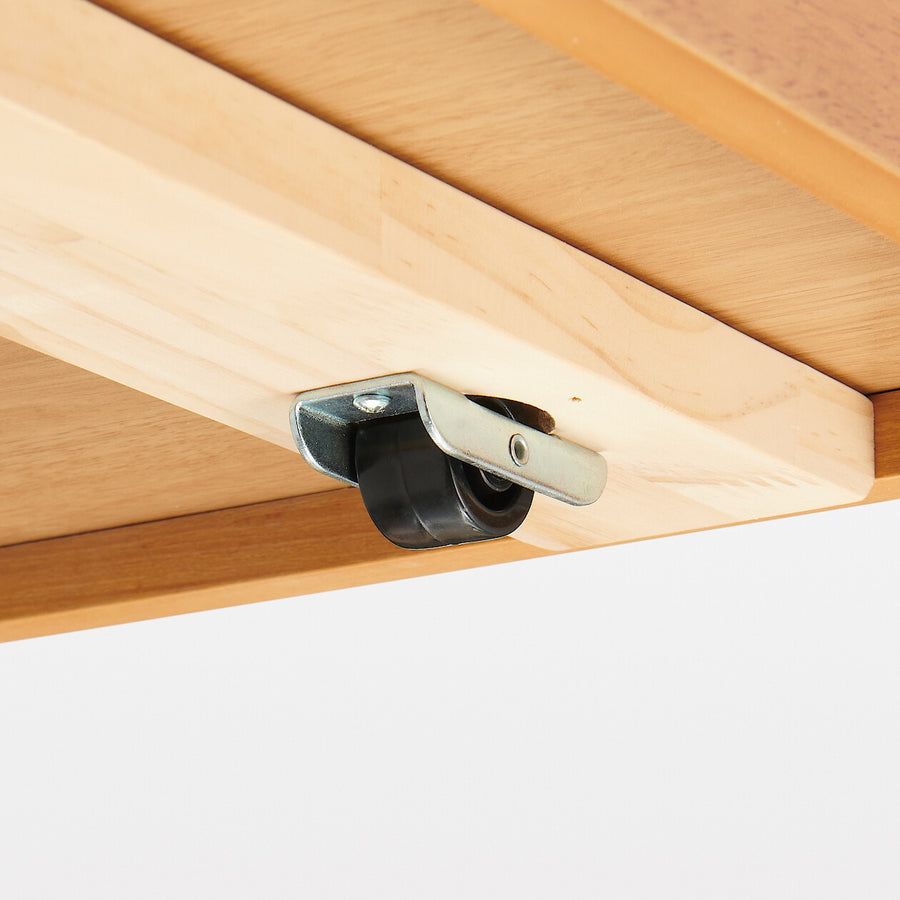 Wooden bed Storage box with divider