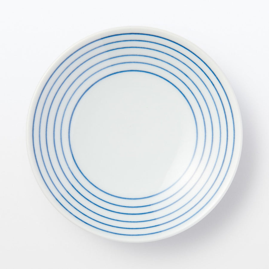 Hasami Ware Small Plate - Horizontal stripes Approx. dia. 10 cm