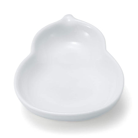 Hasami White Fortune Small Plate - Bottle gourd