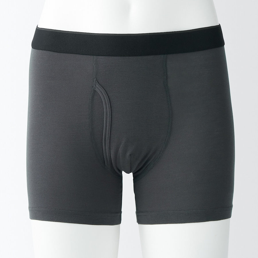 M's Lyocell blended Front open boxer briefsDark grayXS