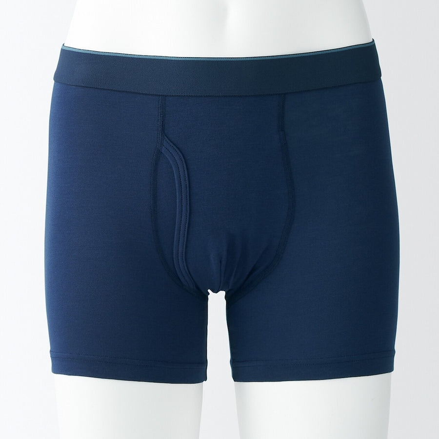 M's Lyocell blended Front open boxer briefsDark grayXS