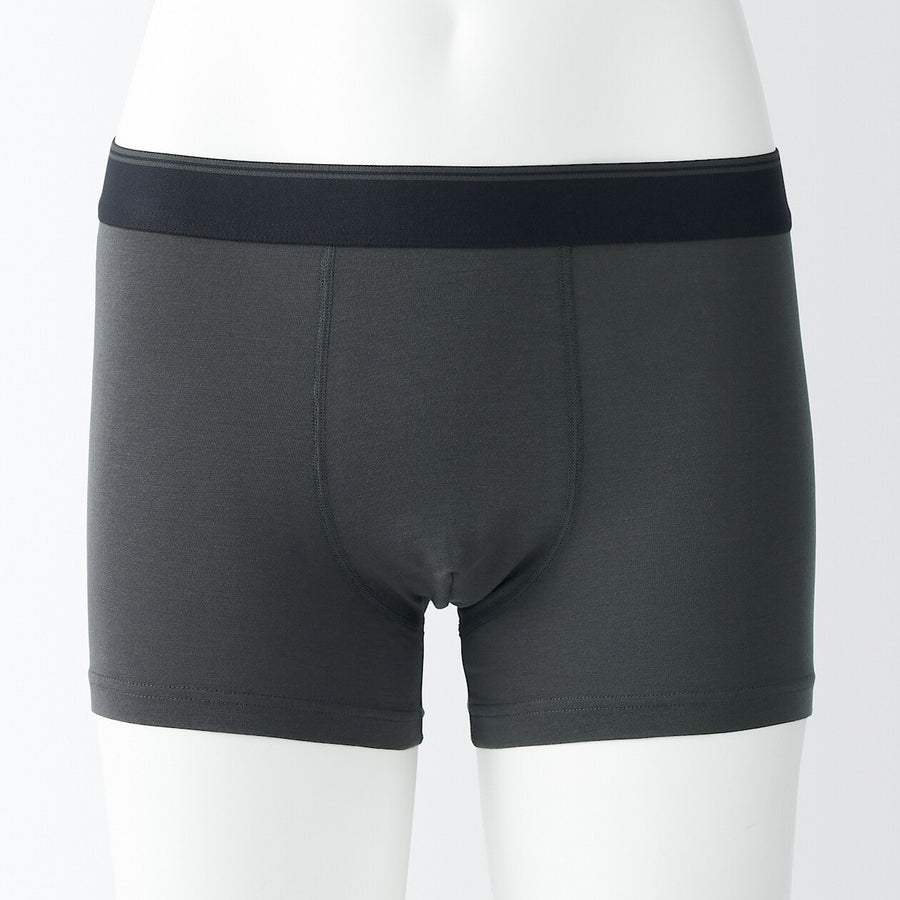 M's Lyocell blended Low rise boxer briefsDark grayXS