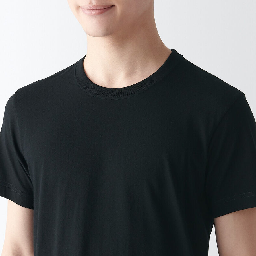 M's Side seamless cotton crew neck T-shirt 2pcsWhiteXS