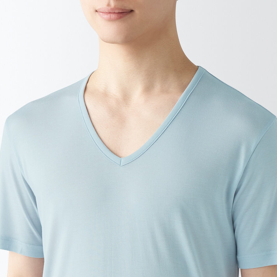 M's COOL TOUCH Smooth V neck T-shirtWhiteXS