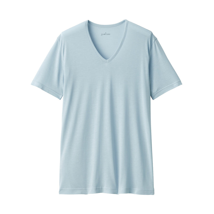 M's COOL TOUCH Smooth V neck T-shirtWhiteXS