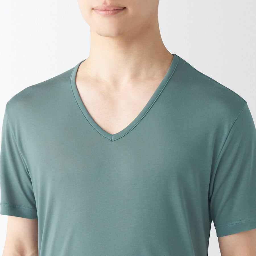 M's COOL TOUCH Smooth V neck T-shirtWhiteXS