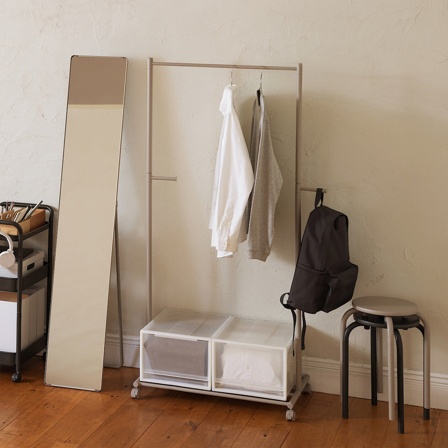 Steel pipe Full length mirror